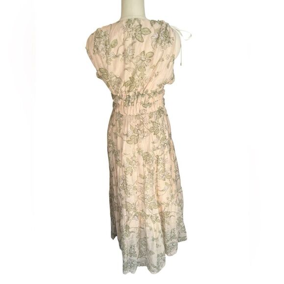 Mon-Renn Anthropologie wildflower boho maxi dress size medium - Picture 4 of 11
